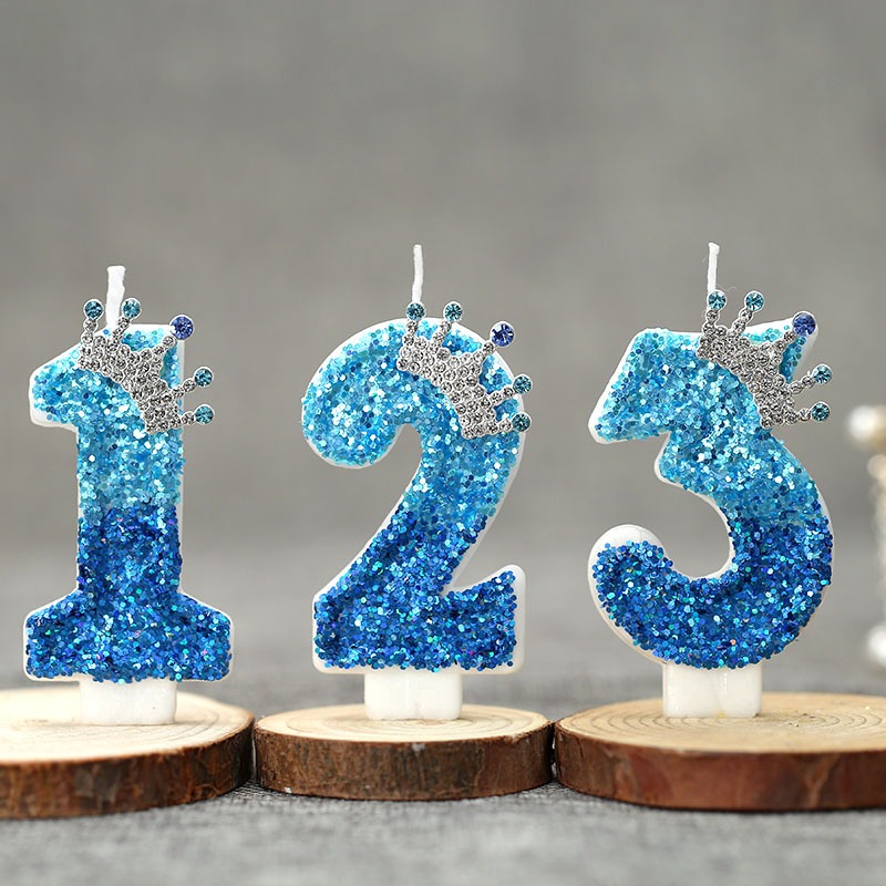 Creative Peacock Blue Crown Di - Candle Supplies Free Shipping 评论和价格