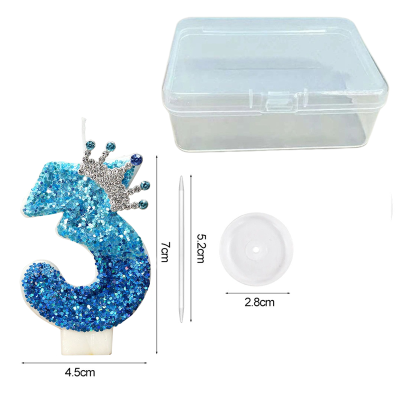 Creative Peacock Blue Crown Di - Candle Supplies Free Shipping 评论和价格
