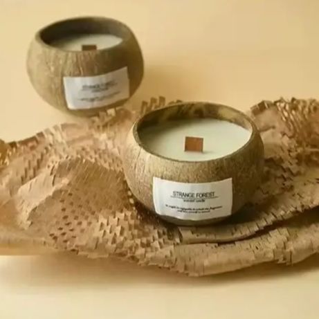 Natural Coconut Shell Scented  - Candle Supplies Free Shipping 评论和价格