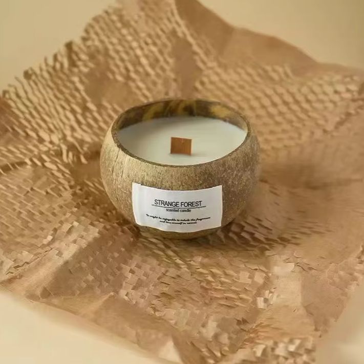Natural Coconut Shell Scented  - Candle Supplies Free Shipping 评论和价格