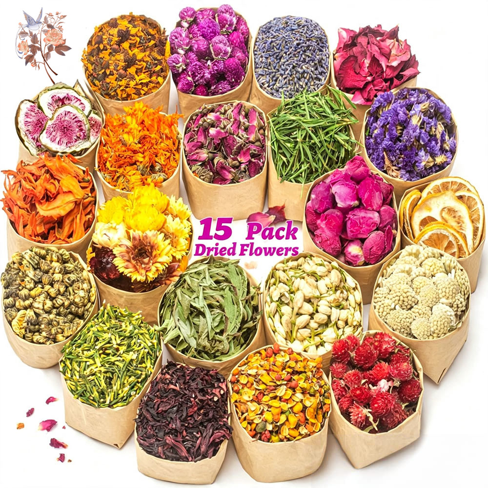 15 Bags Dried Flower Artisan K - Your Candle Supplies 评论和价格