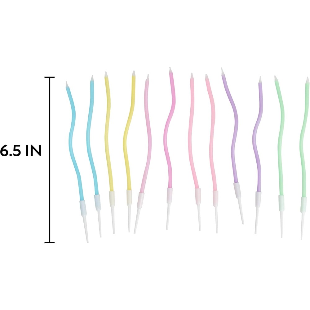 Rainbow Spiral Birthday Cake C - Candle Supplies Free Shipping 评论和价格
