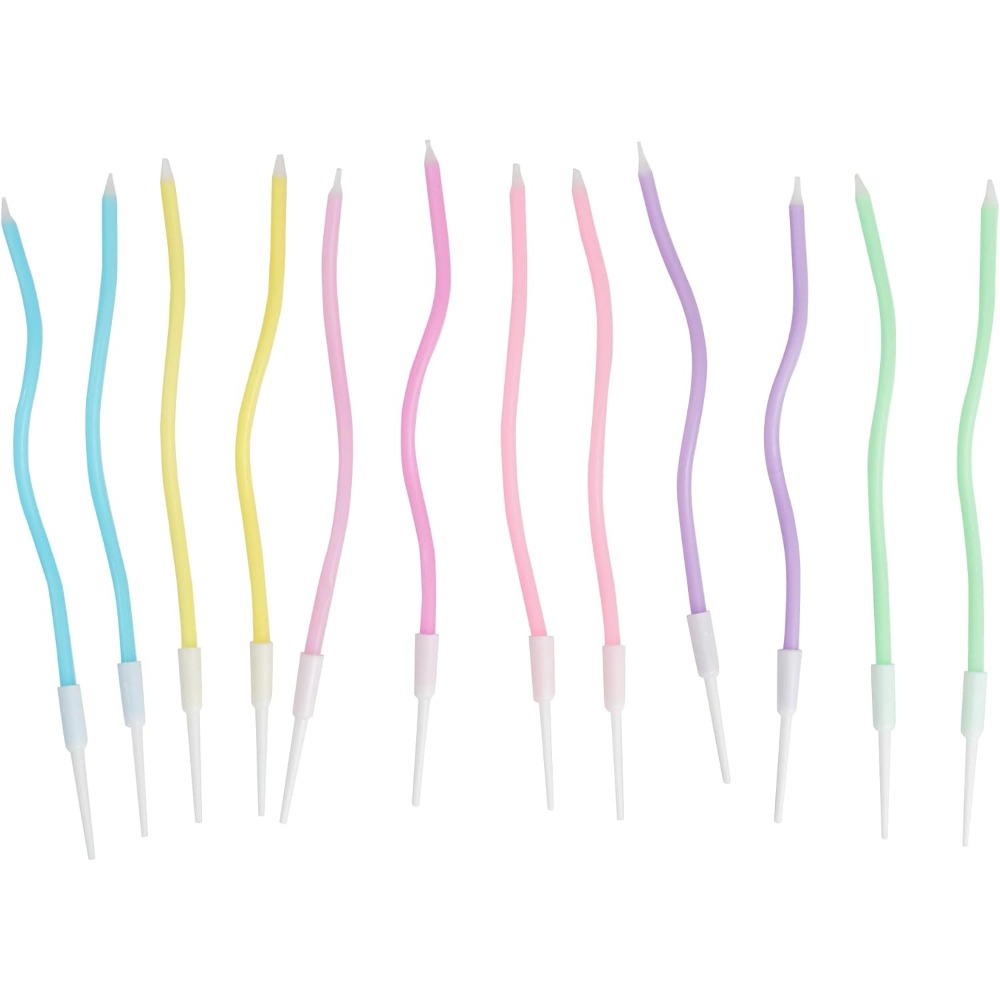Rainbow Spiral Birthday Cake C - Candle Supplies Free Shipping 评论和价格