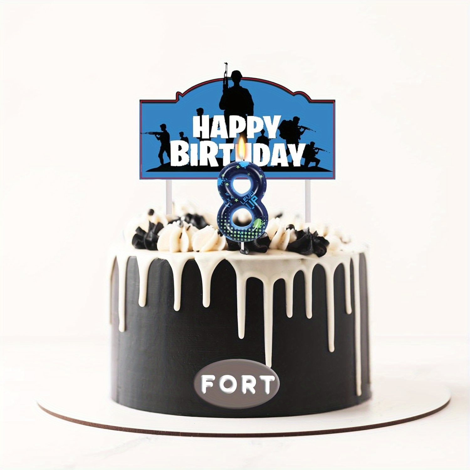 Blue Game Boy 0-9 Birthday Can - Candle Supplies Free Shipping 评论和价格