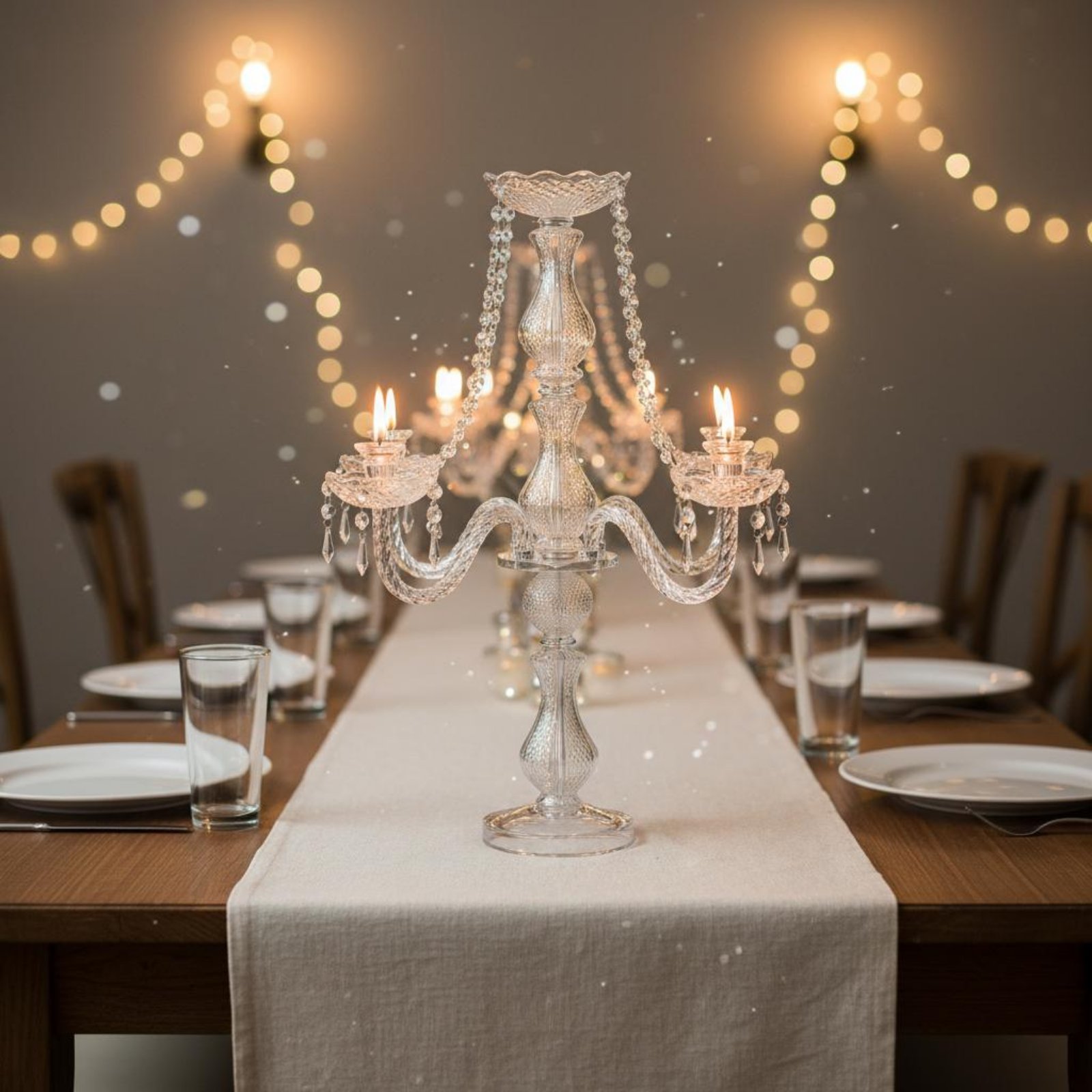Crystal Candelabra Elegant Wed - Candle Quotes 评论和价格