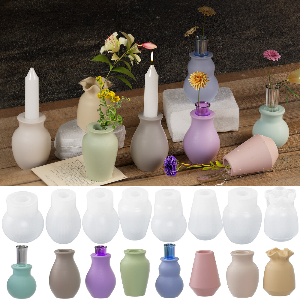 New Round Mouth Vase Silicone  - Candle Quotes 评论和价格